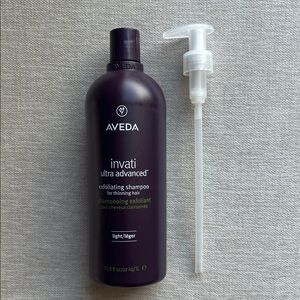 Aveda Invati Ultra Advanced Shampoo Liter with Pump New and Sealed